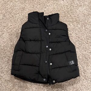 Little Bipsy Black puffer vest. Like New